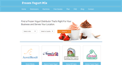 Desktop Screenshot of frozenyogurtmix.com